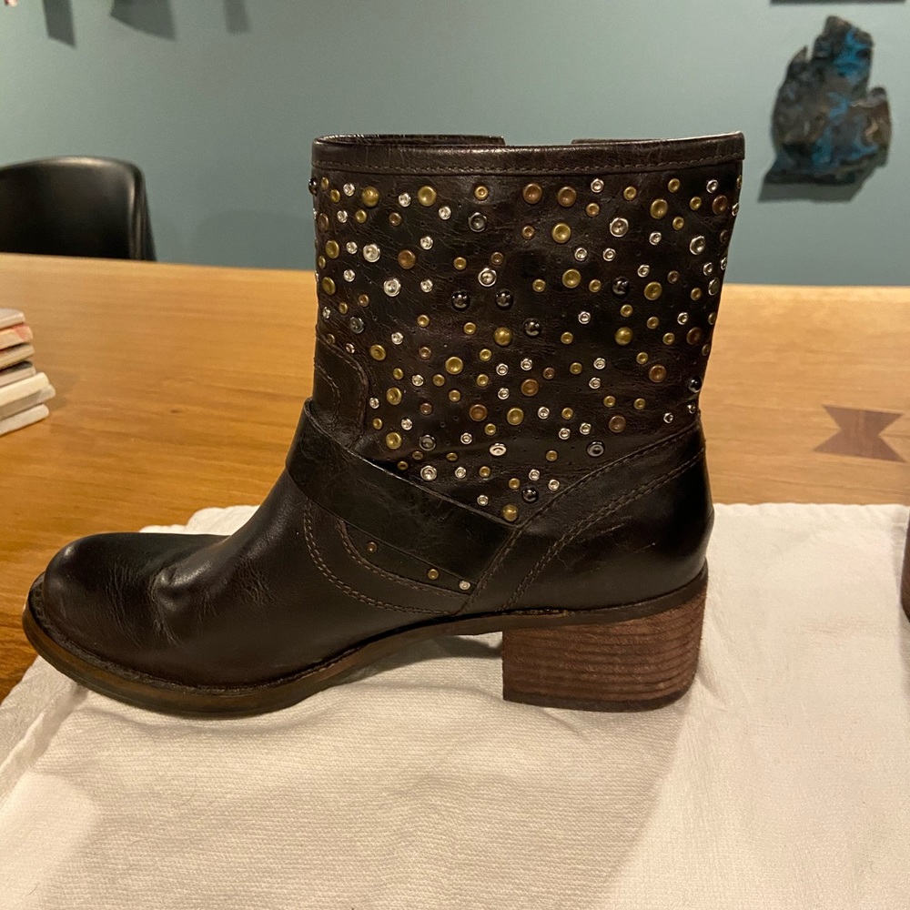 Frye studded ankle boot